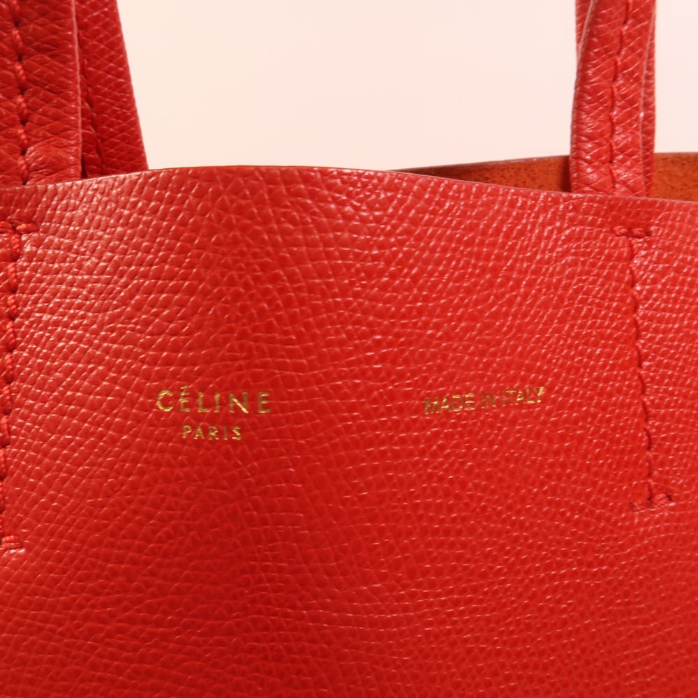 Celine Cabas 2 Way Red - 8