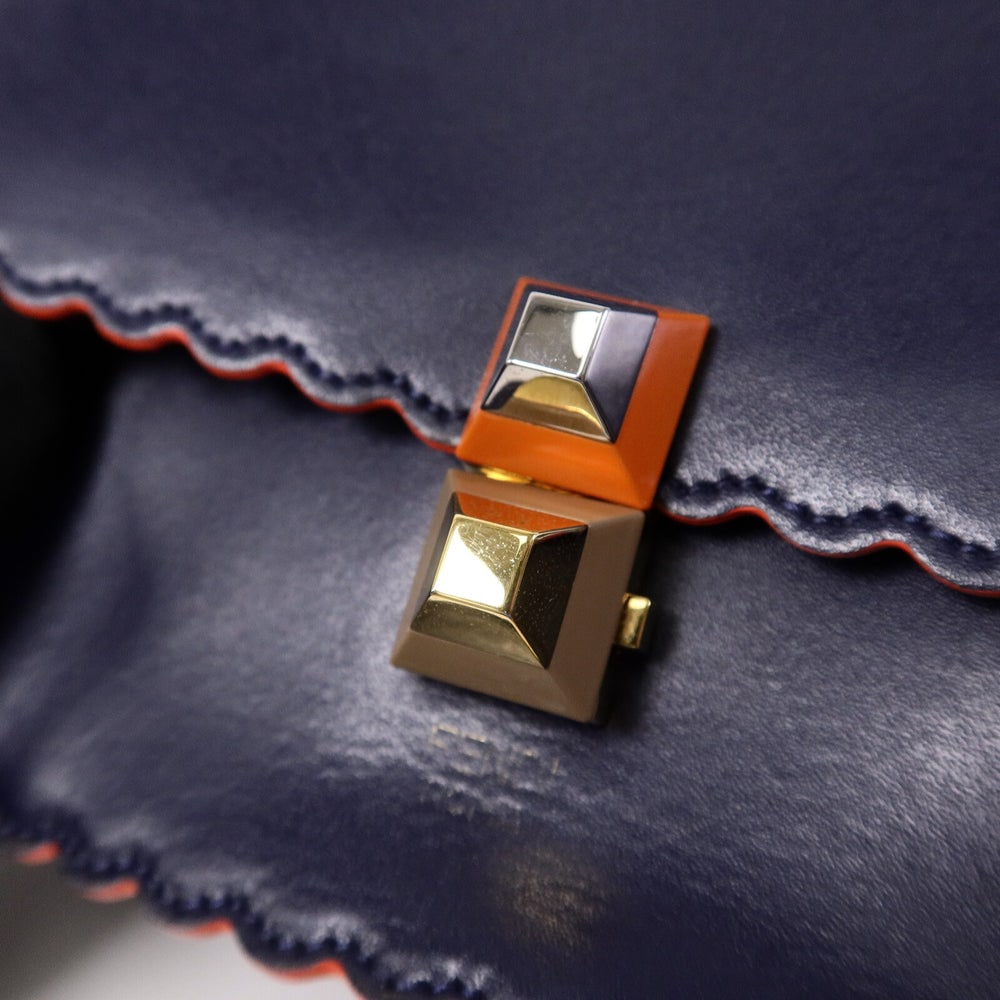 Fendi Kan I Small Navy - 7