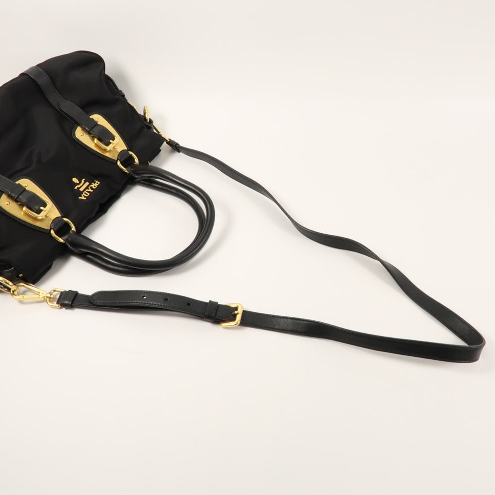 Prada Nylon 2Way Bag Black - 5