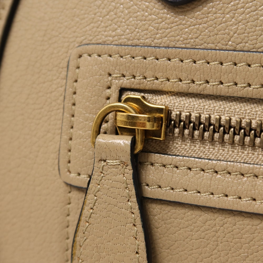 Celine Micro Luggage Beige Navy - 11