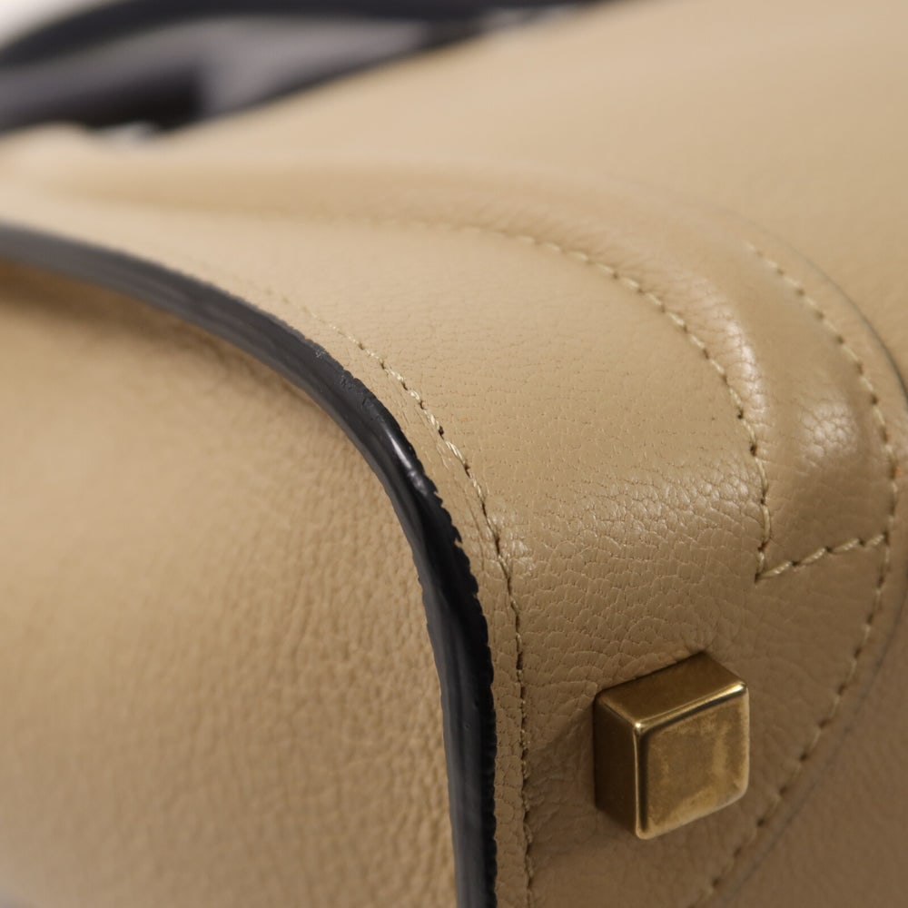 Celine Micro Luggage Beige Navy - 14