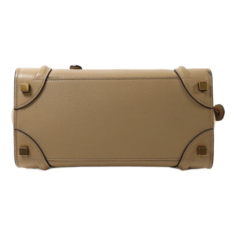 Celine Micro Luggage Beige Navy - 4
