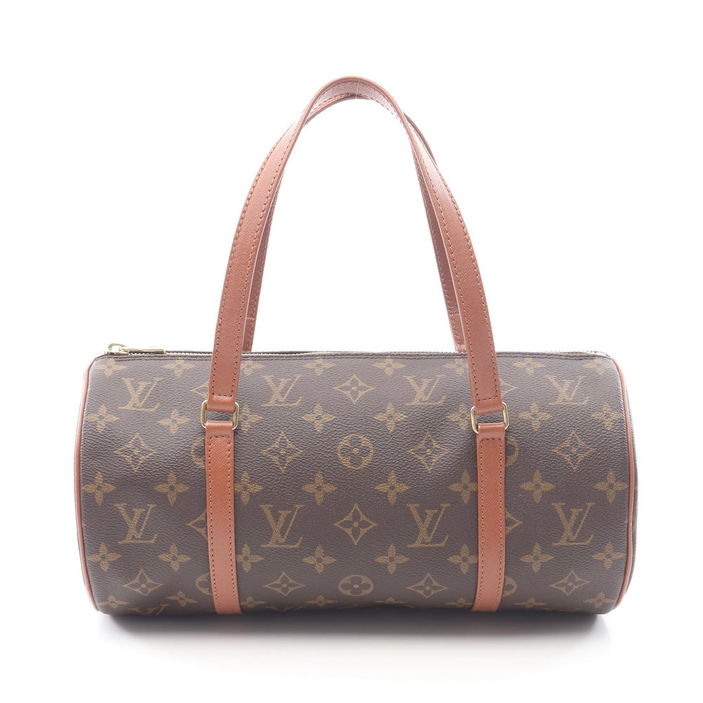 Louis Vuitton Papillon 30 Monogram Bag: Authenticated genuine Louis Vuitton Papillon 30 old model handbag in brown Monogram PVC leather, model M51365, product no. TH0952. Approx. H15 x W30 x D15 cm with 44 cm handle.