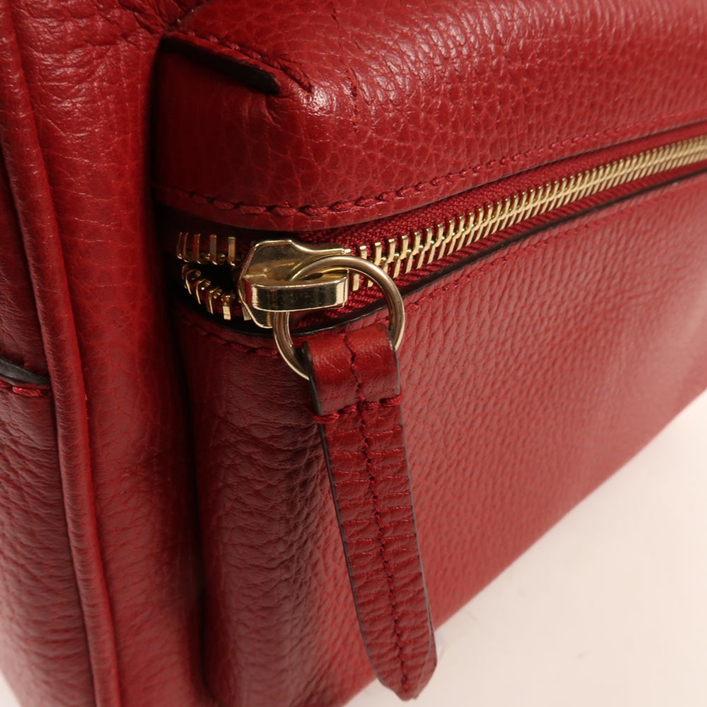 Gucci Red Leather Backpack - 10
