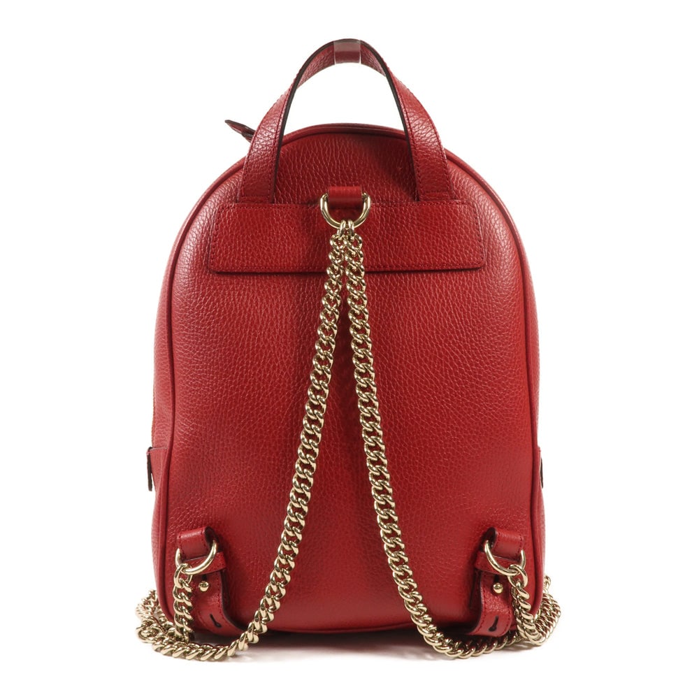Gucci Red Leather Backpack - 2