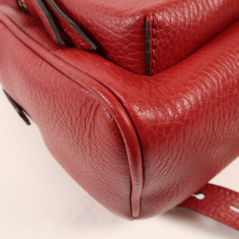 Gucci Red Leather Backpack - 6