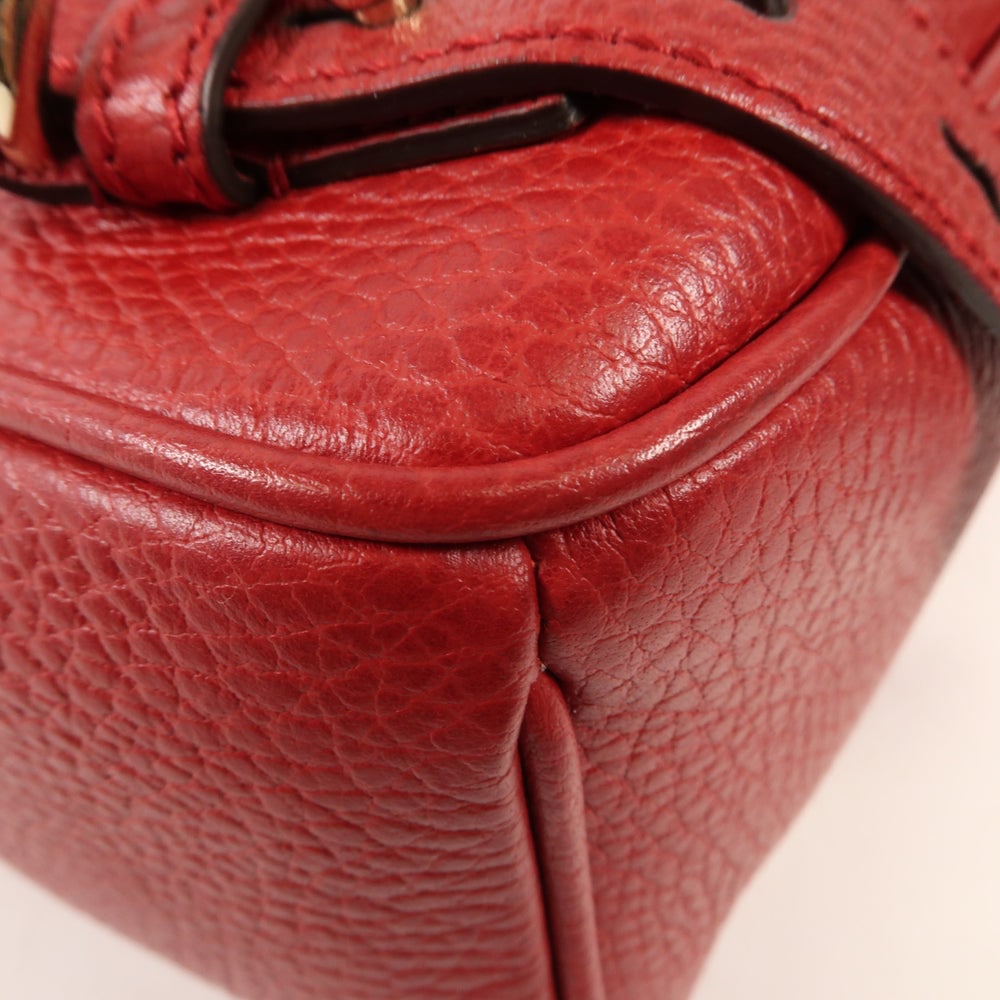 Gucci Red Leather Backpack - 8