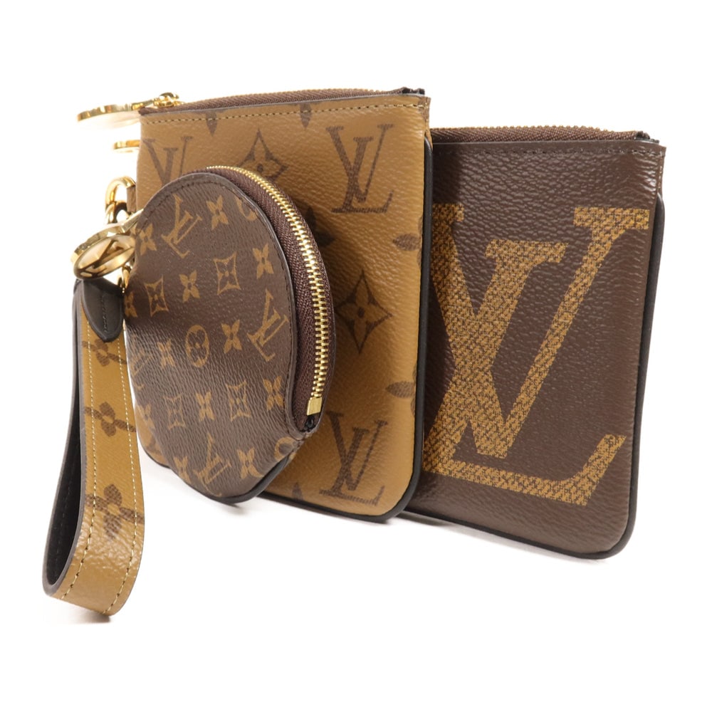LV Pochette Trio Monogram Reverse - 3