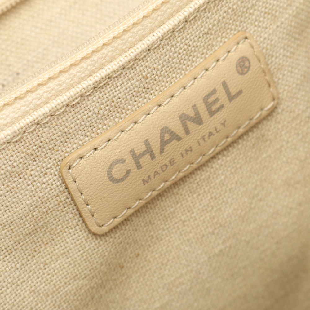 Chanel Coco Mark Chain Tote Beige - 4