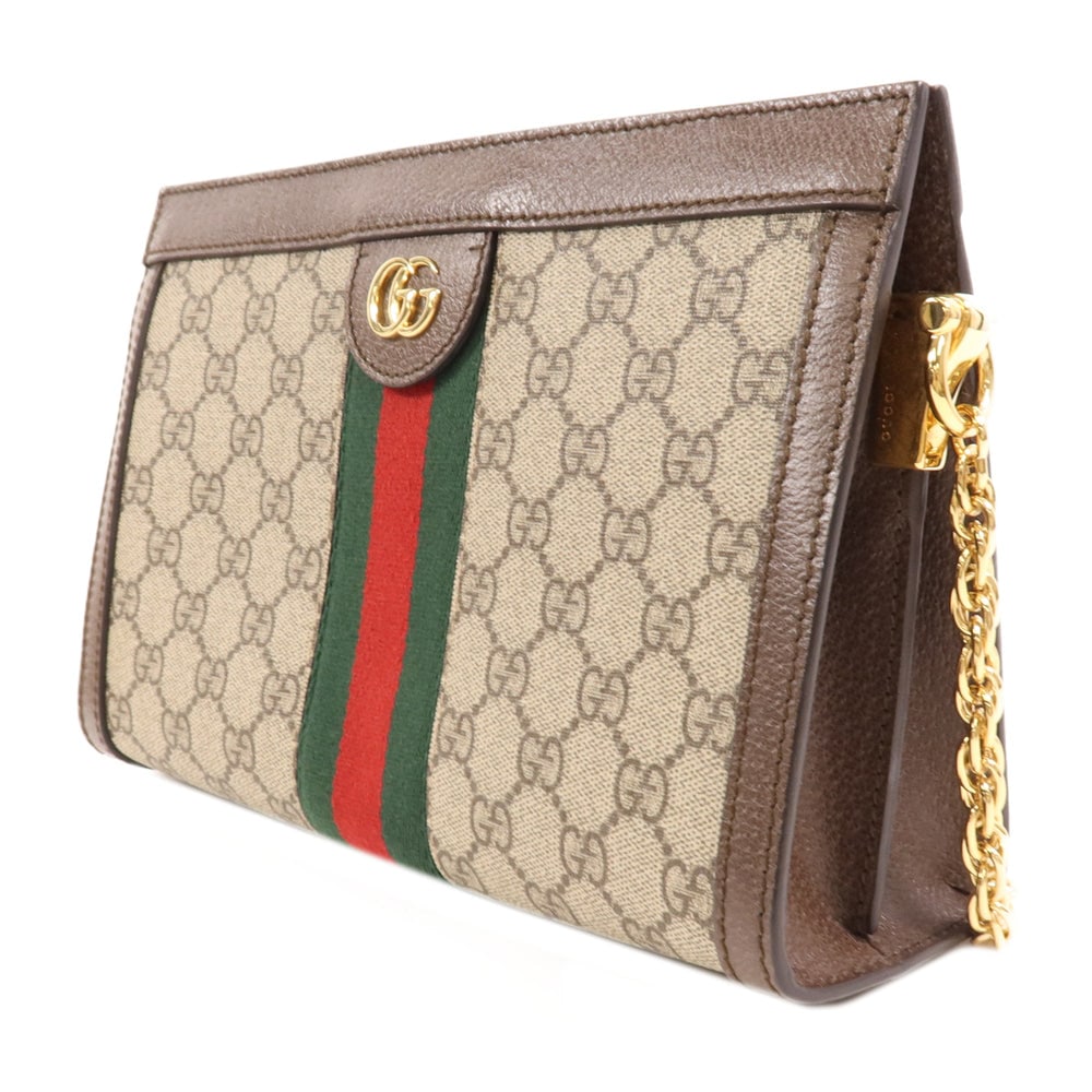 Gucci Chain Shoulder Bag Brown - 3