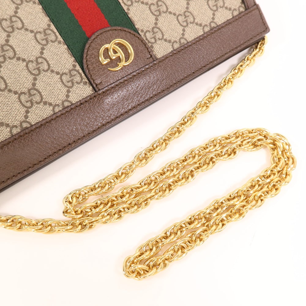 Gucci Chain Shoulder Bag Brown - 8