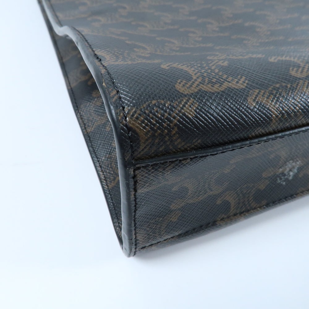 Celine Triomphe Cabas Vertical Brown - 12
