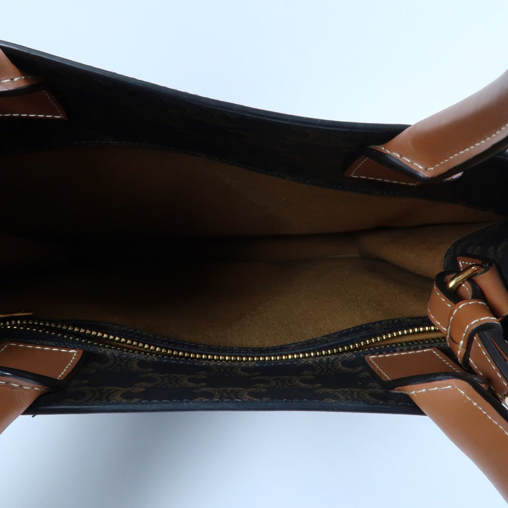 Celine Triomphe Cabas Vertical Brown - 5