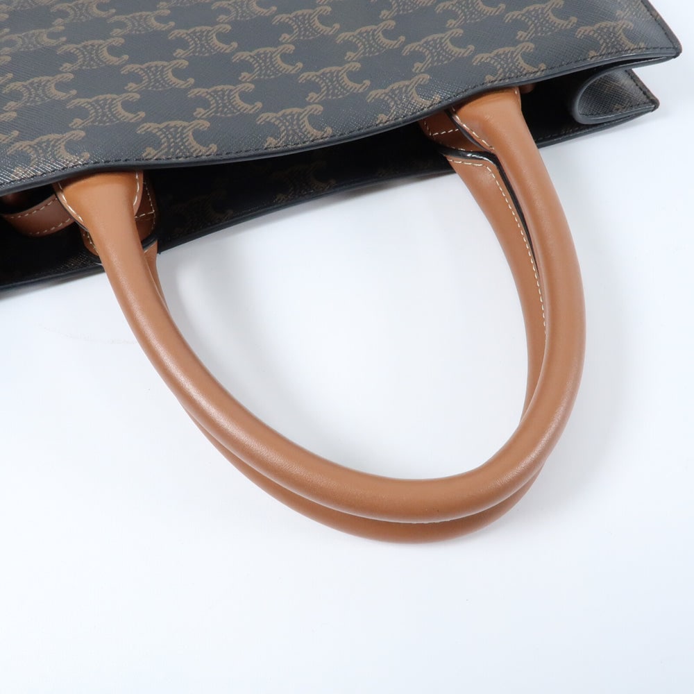 Celine Triomphe Cabas Vertical Brown - 8