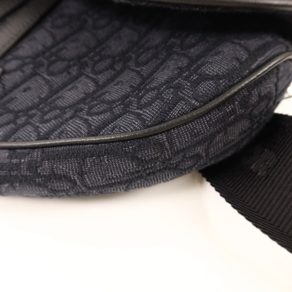 Dior Saddle Bag Canvas Black - 12
