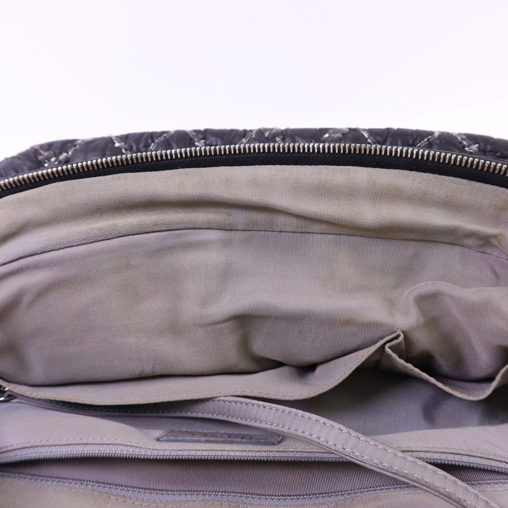 Chanel Chain Tote Nylon Gray - 19