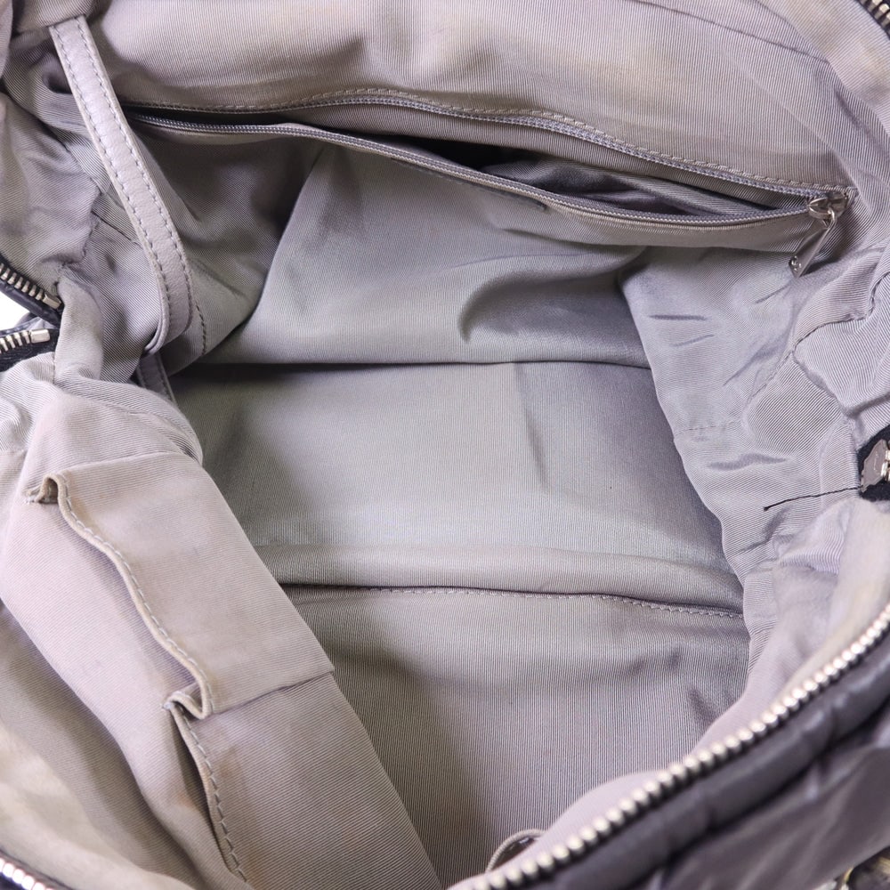 Chanel Chain Tote Nylon Gray - 6