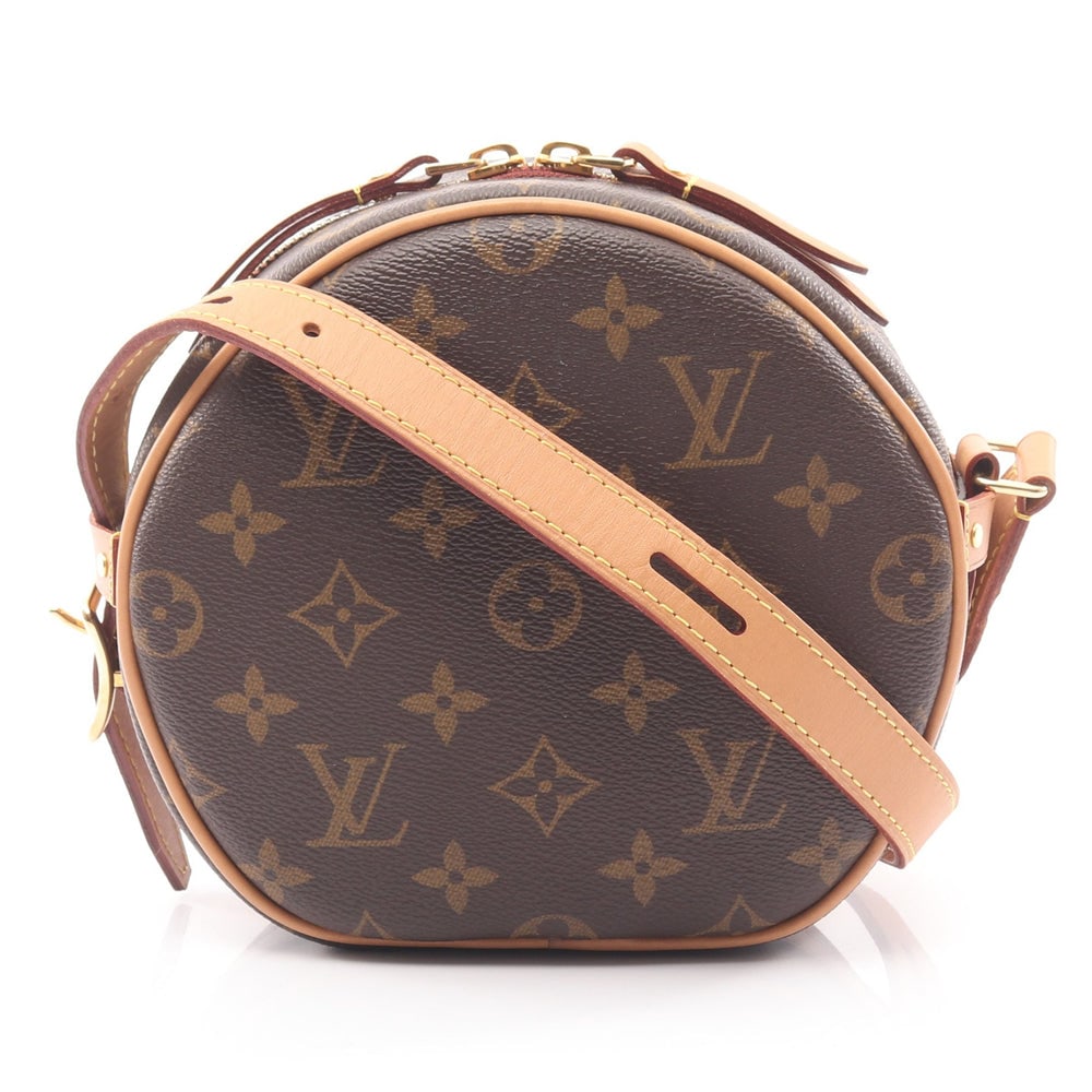 LV Boite Chapeau Souple PM Brown: Brown Monogram PVC leather Boite Chapeau Souple PM shoulder bag. Approx. 18 x 17 x 8 cm; strap 115-127 cm. Model M45578, product no. DU4200. Authentic and authenticated.