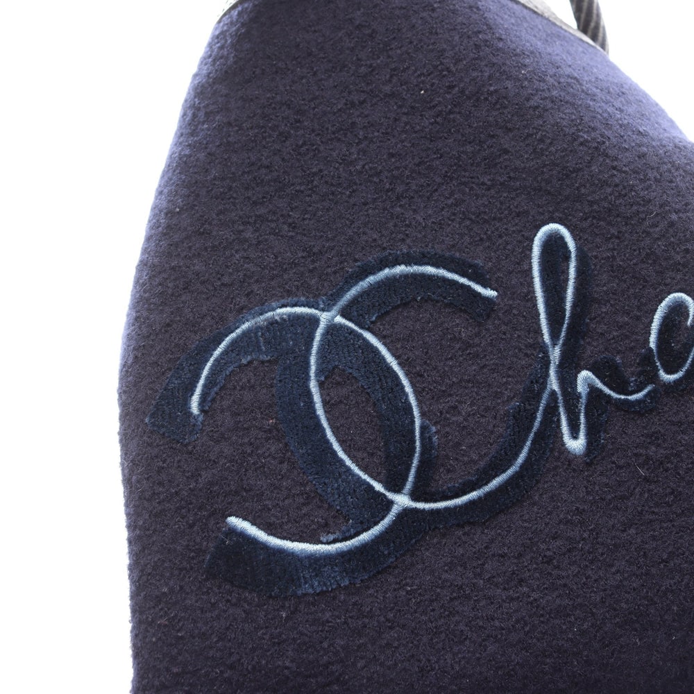 Chanel Drawstring Shoulder Navy Black - 8