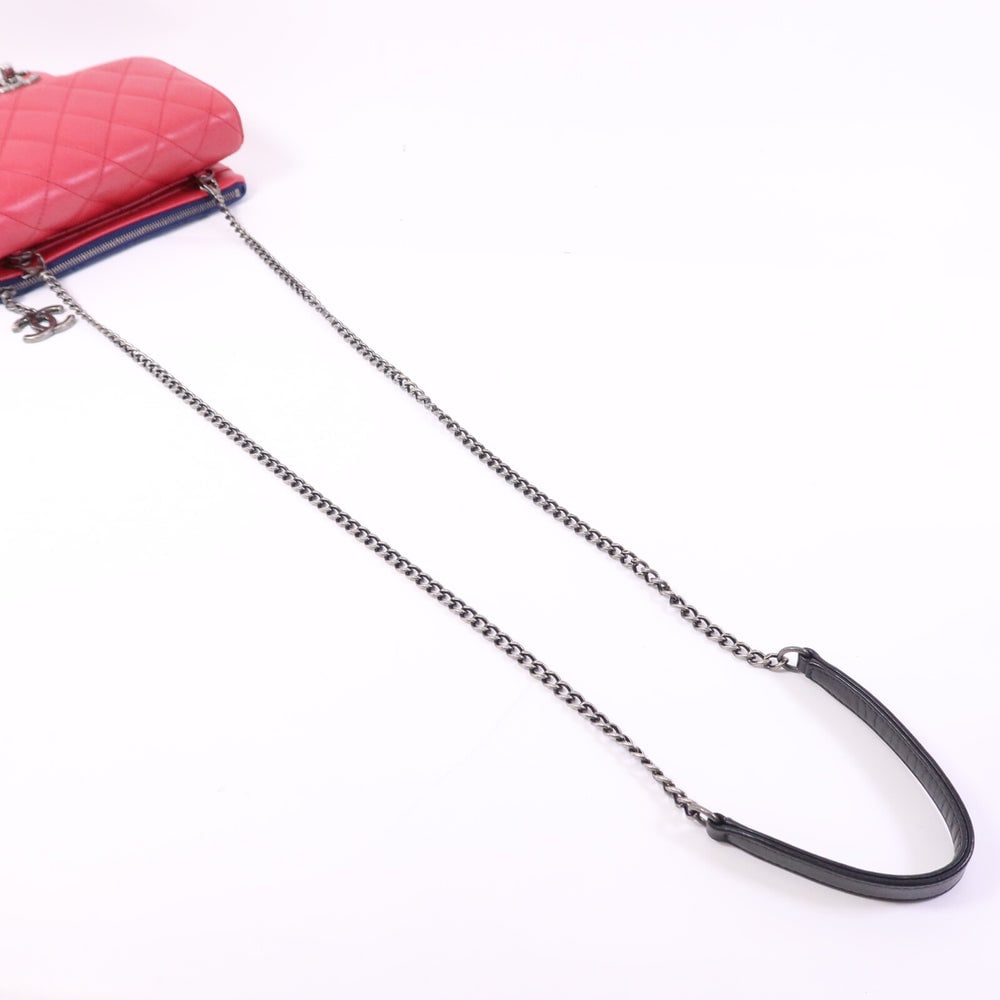Chanel Chain Shoulder Red Blue - 10
