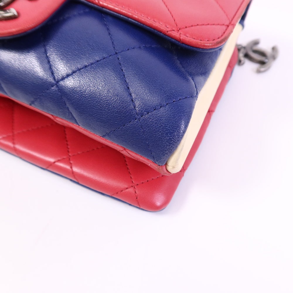 Chanel Chain Shoulder Red Blue - 12