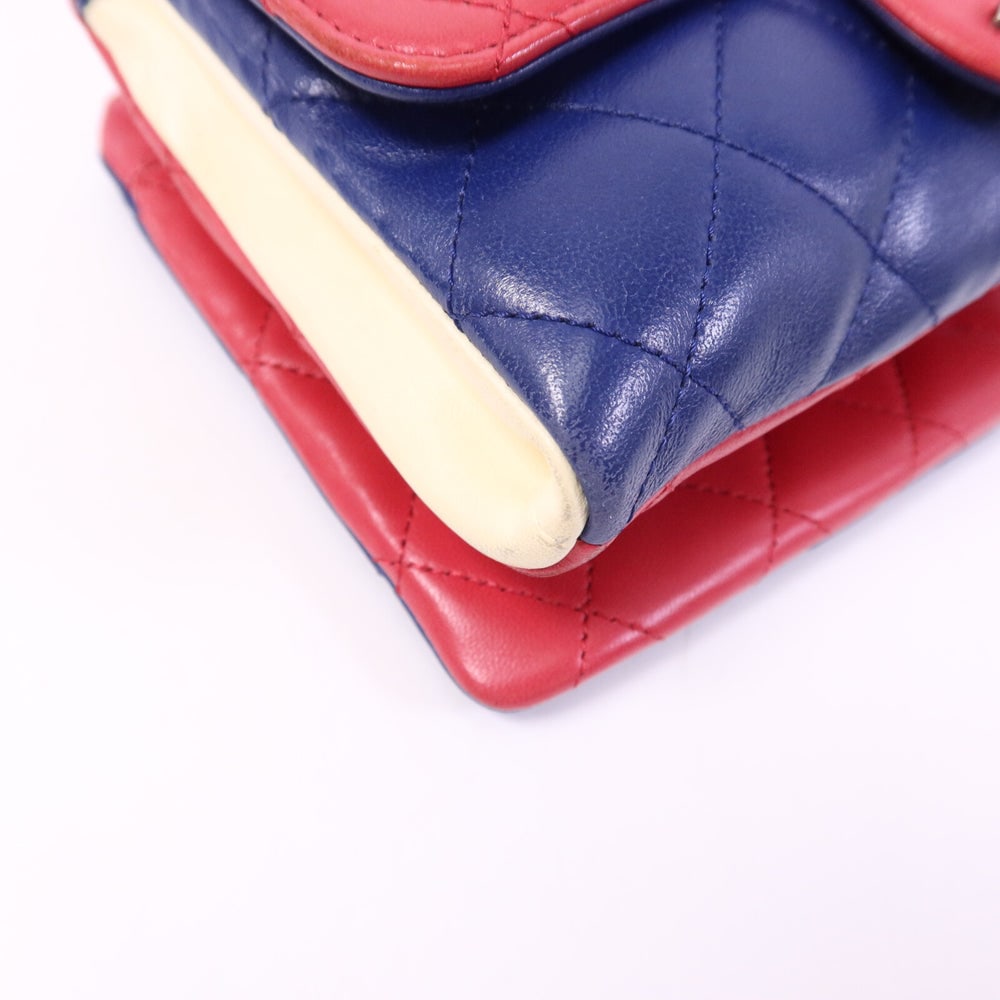 Chanel Chain Shoulder Red Blue - 13