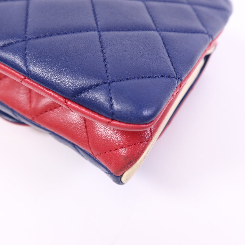 Chanel Chain Shoulder Red Blue - 14
