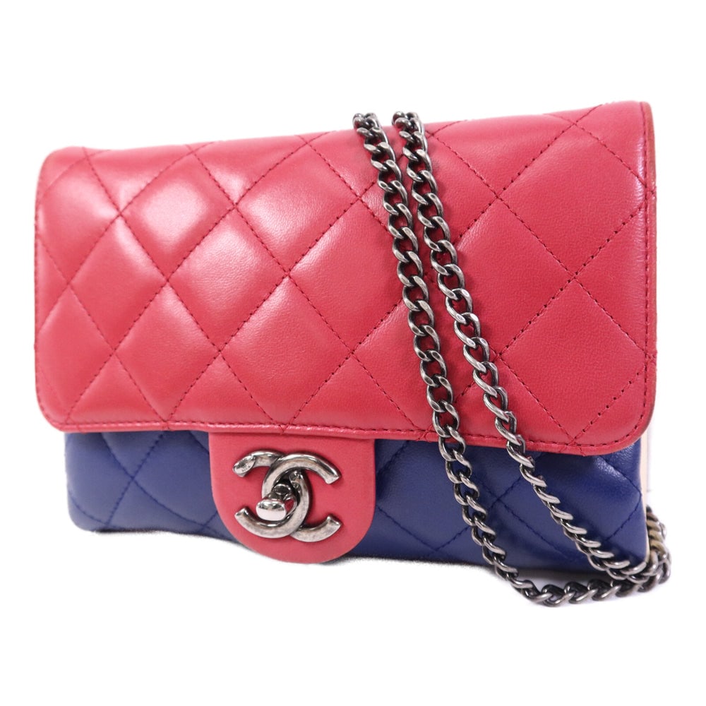 Chanel Chain Shoulder Red Blue - 3