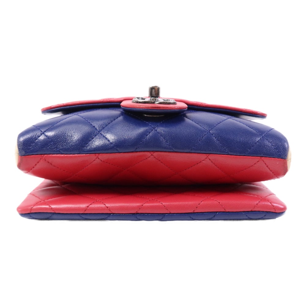 Chanel Chain Shoulder Red Blue - 4