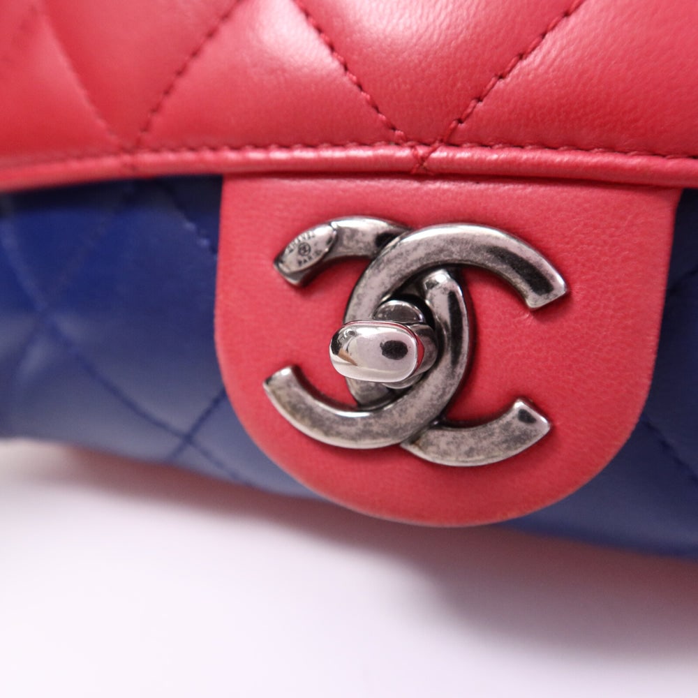 Chanel Chain Shoulder Red Blue - 7