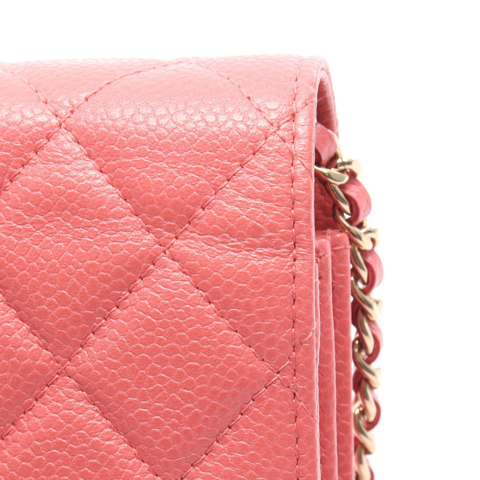 Chanel Chain Wallet Pink - 7