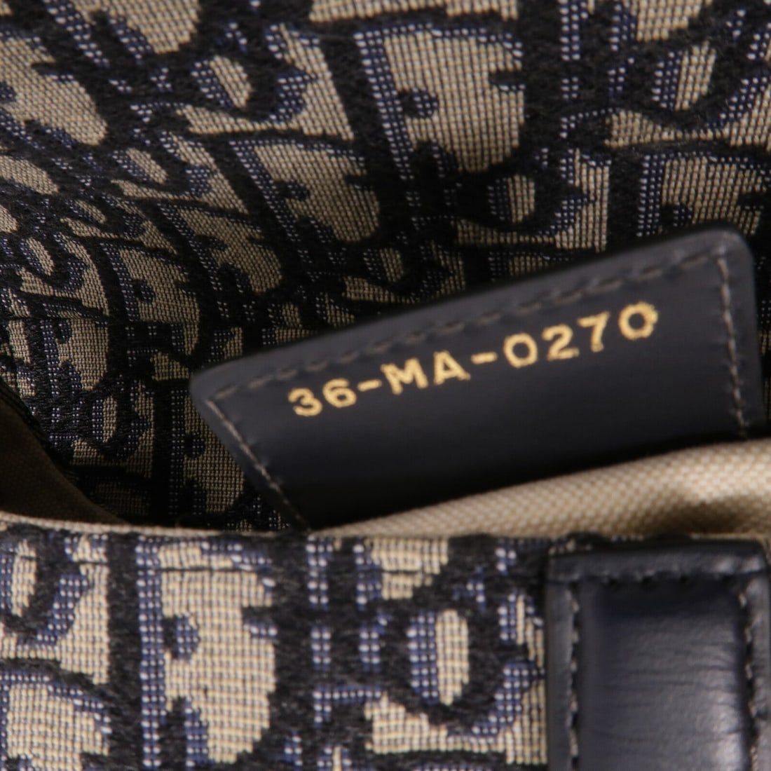 Dior Saddle Medium Oblique Navy - 7