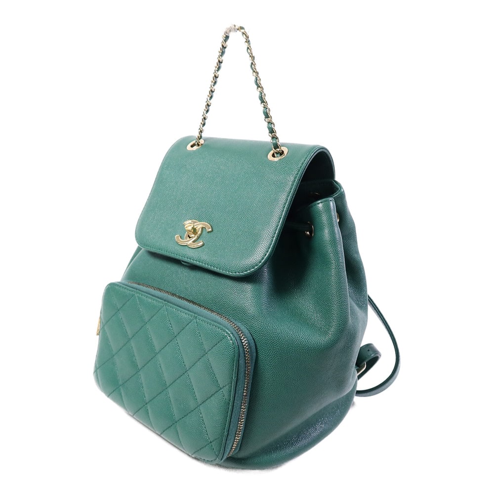 Chanel Affinity Backpack Green - 3