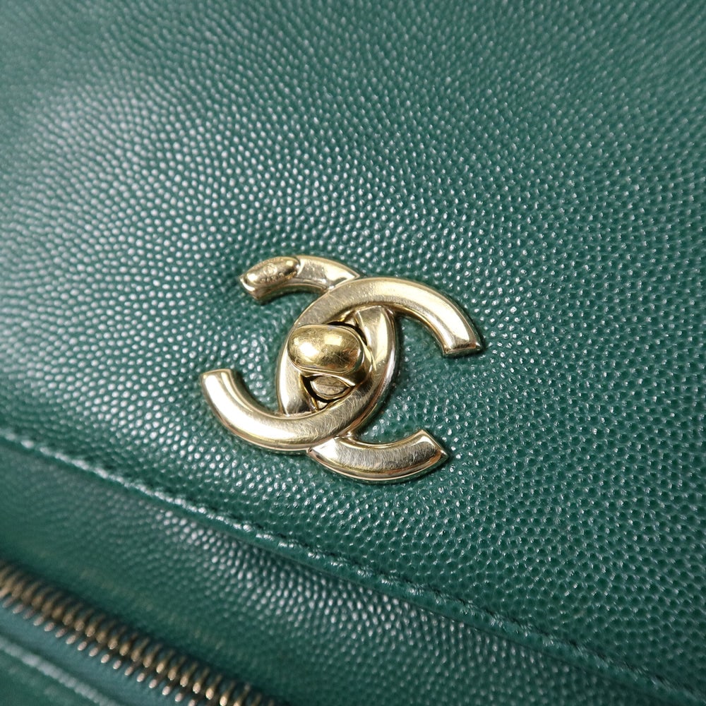 Chanel Affinity Backpack Green - 7