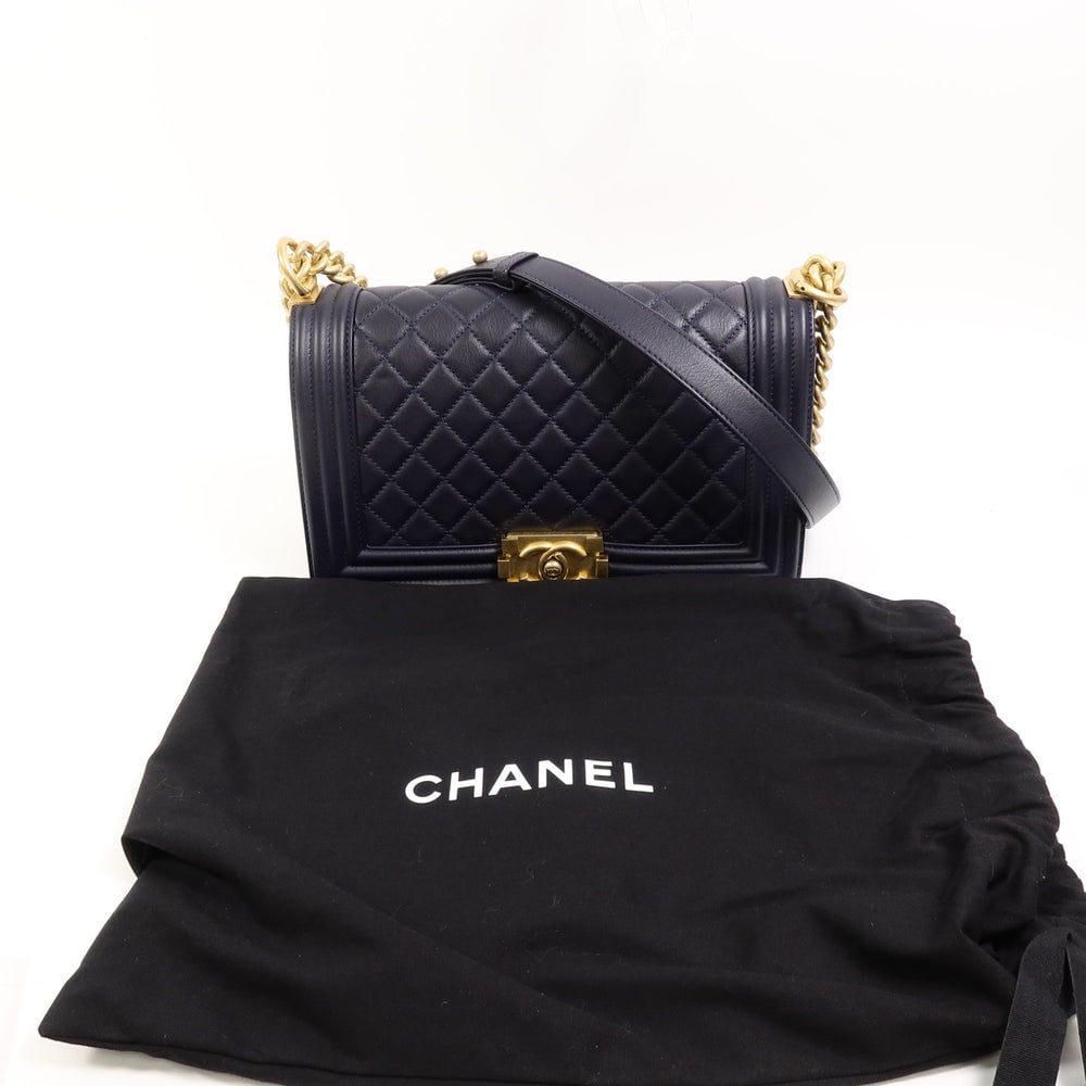 Chanel Boy 25 Blue - 10