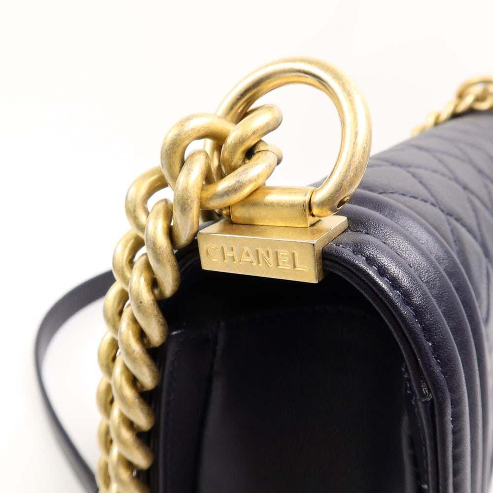 Chanel Boy 25 Blue - 15