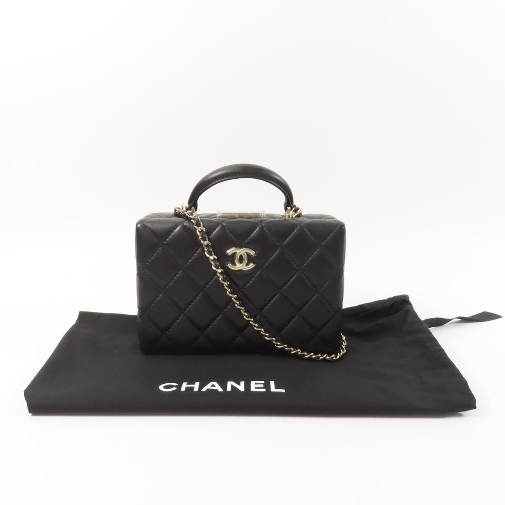 Chanel Small Box Chain Bag Black - 10
