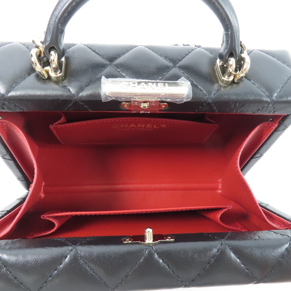 Chanel Small Box Chain Bag Black - 5