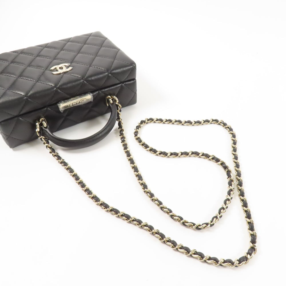 Chanel Small Box Chain Bag Black - 9