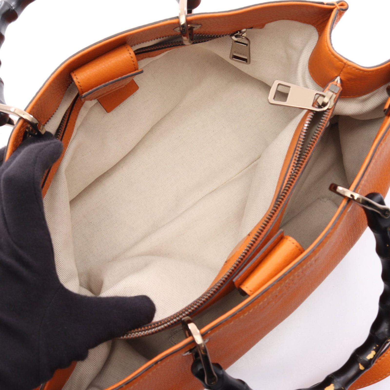 Gucci Bamboo Shopper Medium Orange - 3