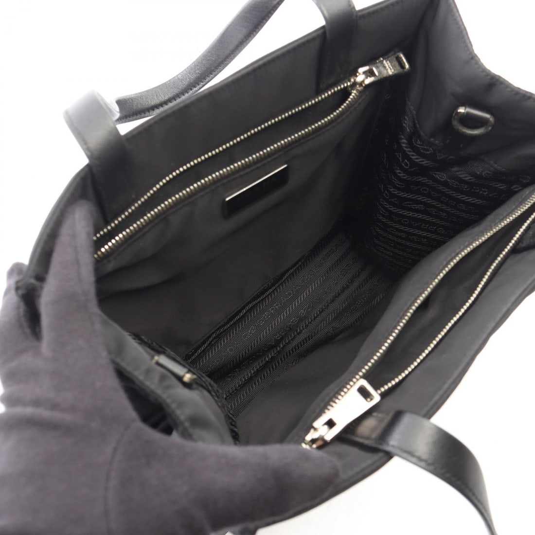 Prada Re-Nylon Tote Bag Black - 3