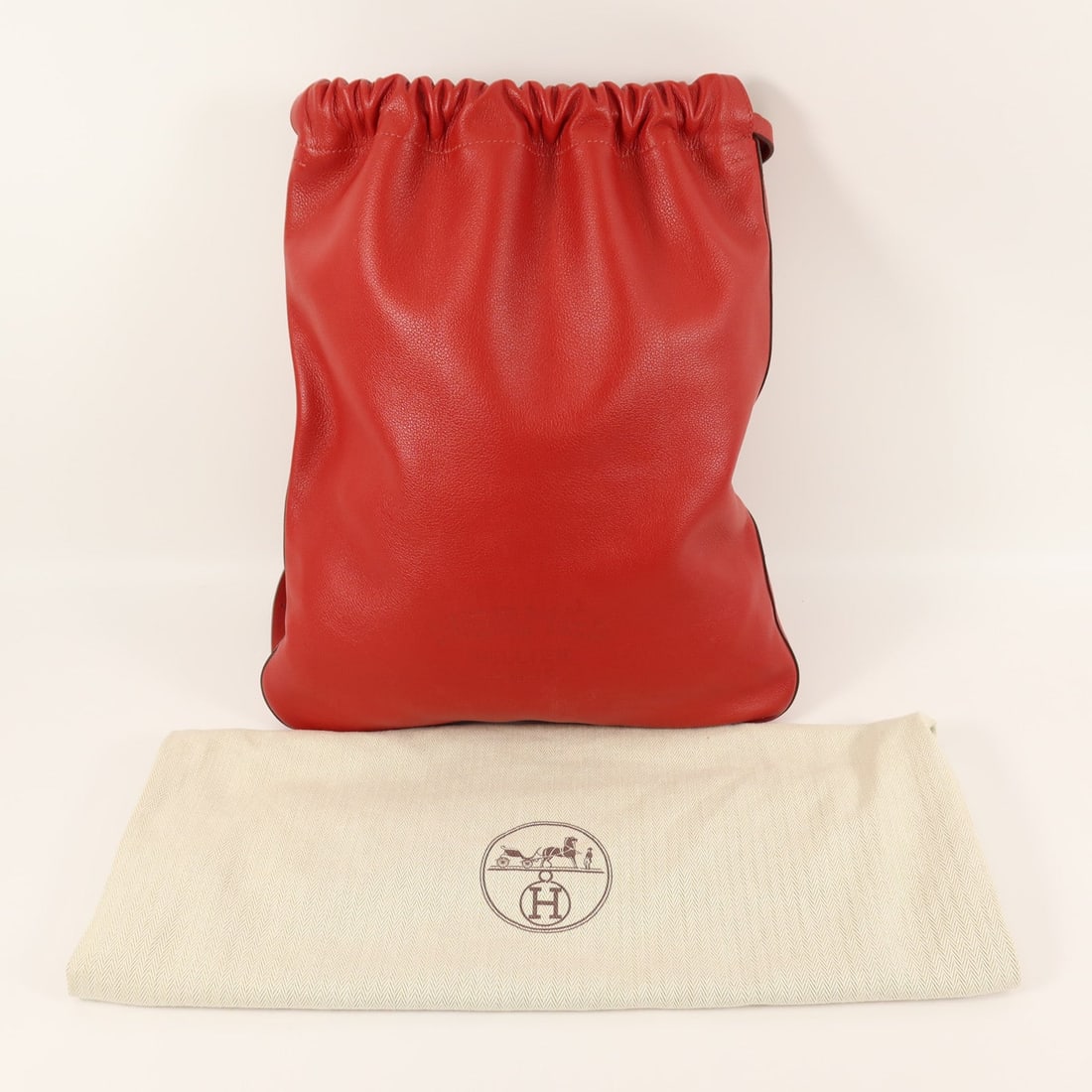 Hermes Bridado Backpack Rouge - 14