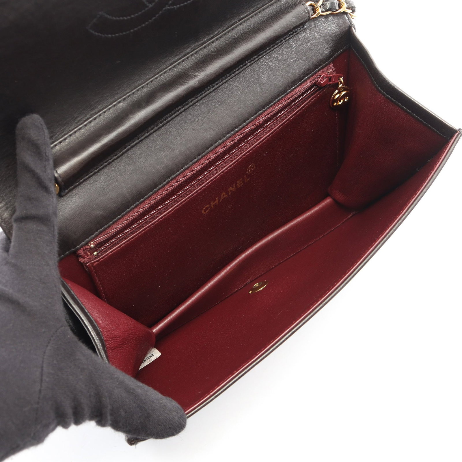 Chanel Full Flap Push Lock Black - 3
