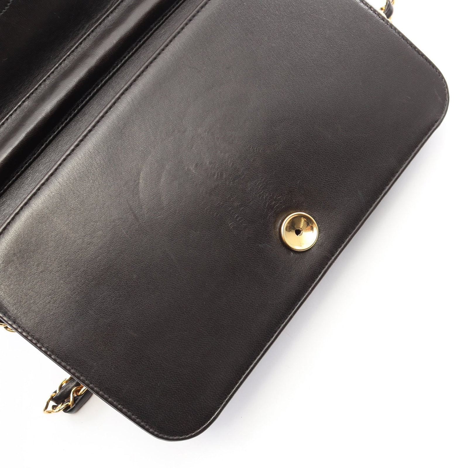 Chanel Full Flap Push Lock Black - 7