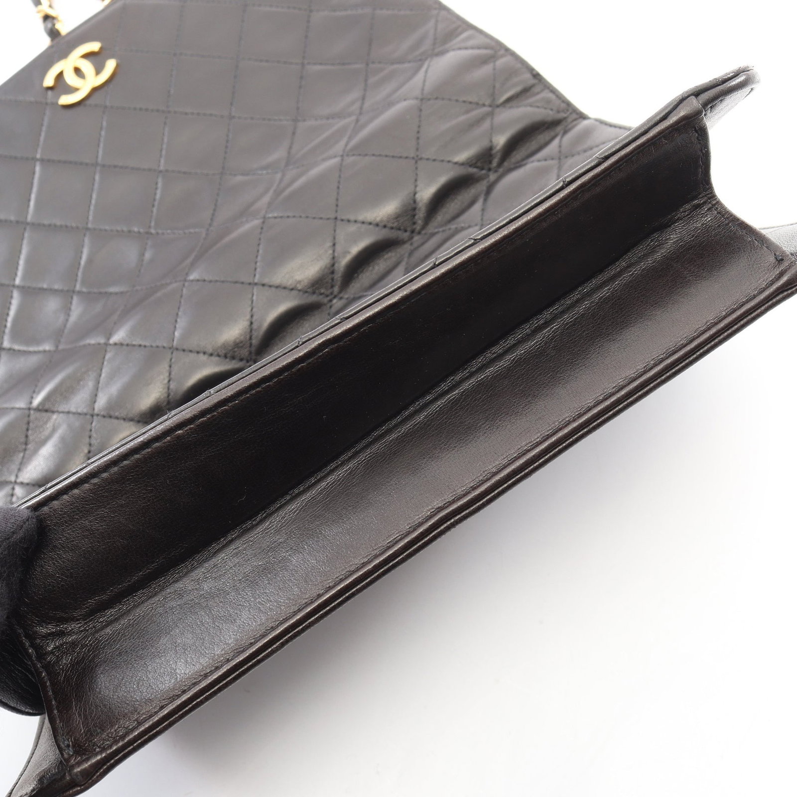Chanel Full Flap Push Lock Black - 9