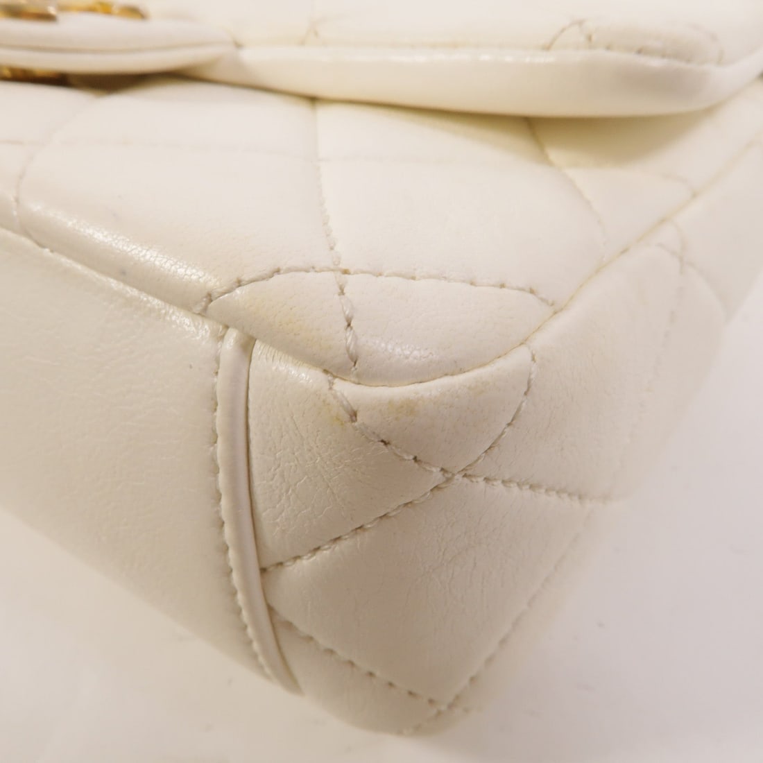 Chanel Mini Flap Chain White - 11
