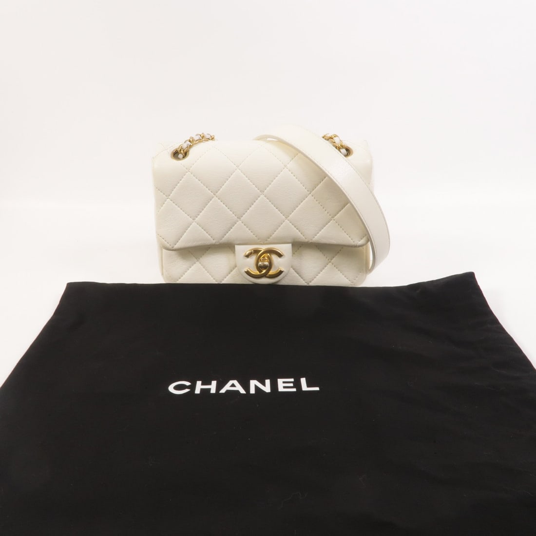 Chanel Mini Flap Chain White - 9