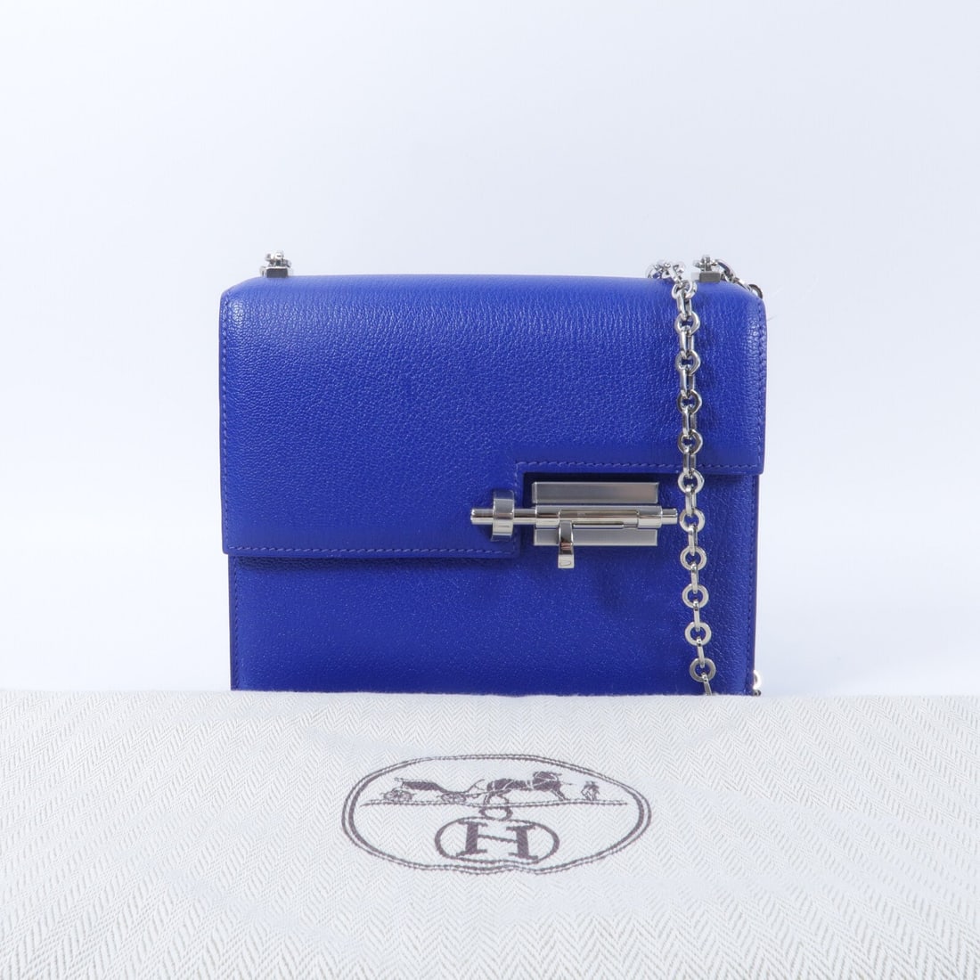 Hermes Verrou Mini Chain Blue - 10
