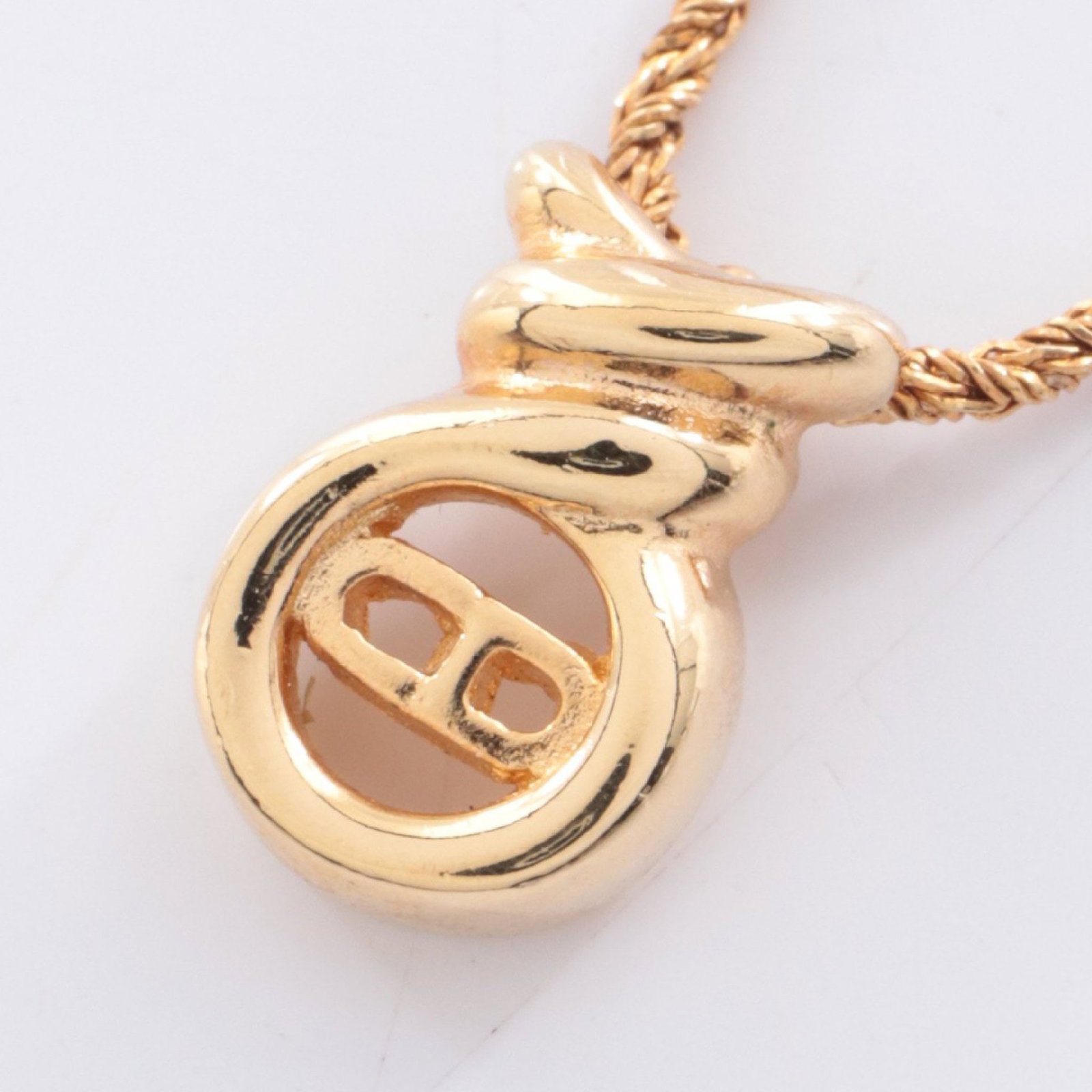 Dior CD Logo GP Gold Necklace: CD logo necklace in gold plated finish.