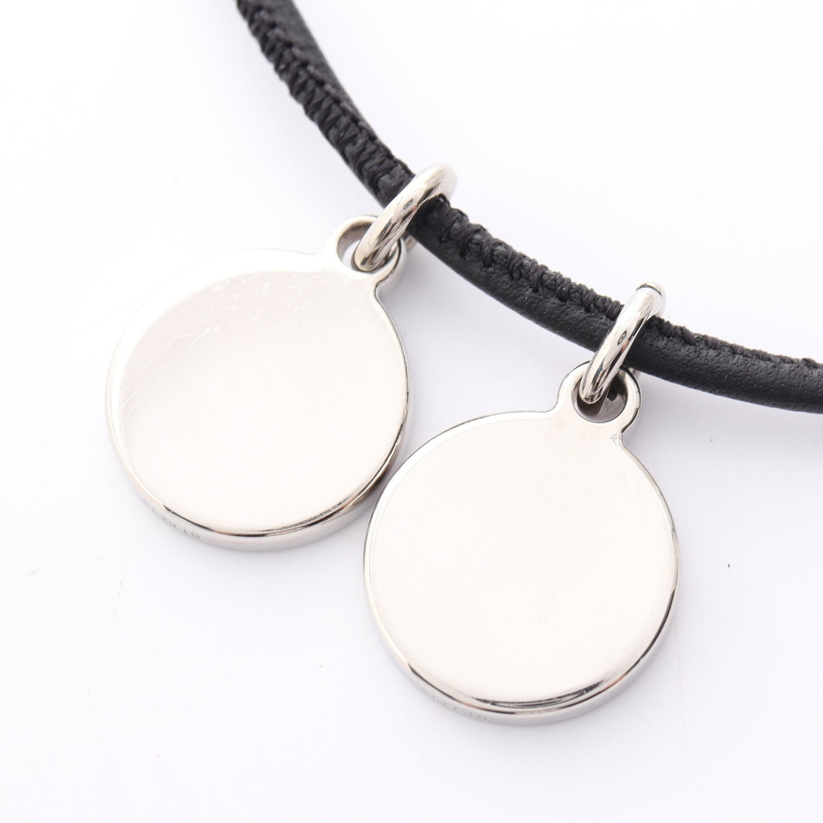 Hermes Eclipse Necklace Black Silver - 2